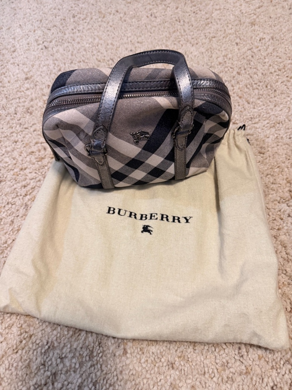 Burberry Prorsum mini handbag w/ Leather Trim